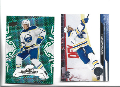 2 X TAGE THOMPSON - 1 erkkari=2024-25 UD ICE # 56 EMERALD GR