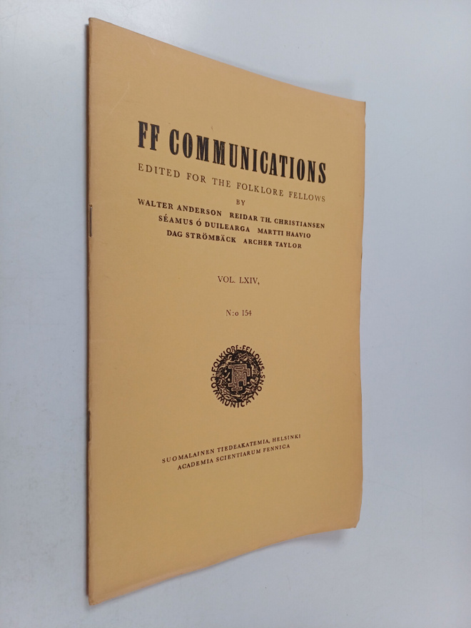 Martti Haavio : FF Communications vol. LXIV4, N:o 154 : D...
