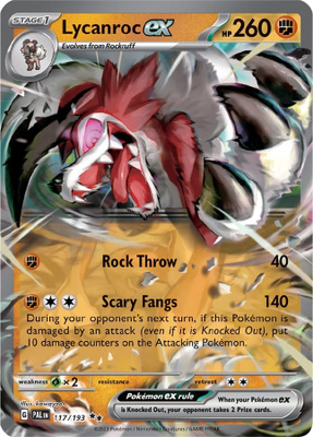 Lycanroc ex 117/193 - Paldea Evolved - NM/M