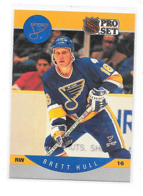 1990-91 ProSet #263 Brett Hull  St Louis Blues