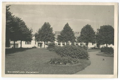 Ahvenanmaa Maarianhamina Societetshuset, kulkenut 1935
