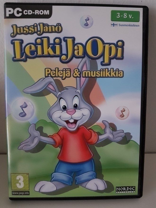 PC peli : Jussi Jänö "Leiki ja Opi" CD-ROM