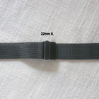 Musta 22mm mesh ranneke taittolukolla - pikkukuva 2