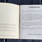 TOYOTA COROLLA OWNER'S MANUAL 1974 - pikkukuva 2