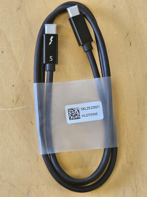 Thunderbolt 5 kaapeli telakointiasemiin 1.0 m -  Dell