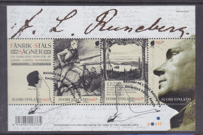 2004 Runeberg blokki ep. leimalla.