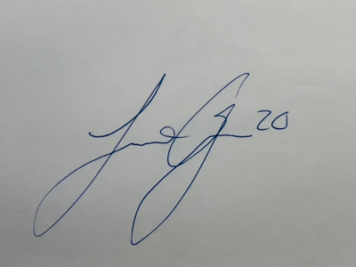 Janne Ojanen nimikirjoitus paperilla