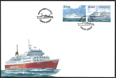 FDC Åland 2012  Matkustajalauttoja  LaPe ÅL 346-347