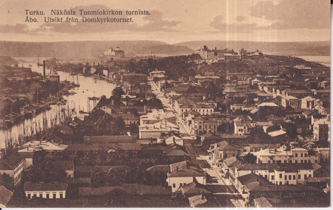Turku, Näköala Tuomiokirkon tornista  ,e115