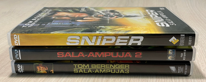 Sala-ampuja Trilogia (3DVD) Tom Berenger