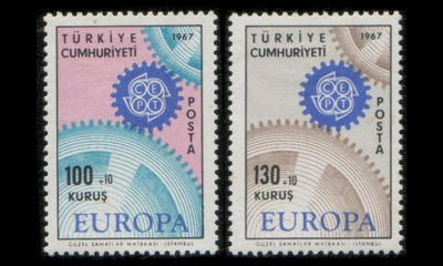 Turkki 2044-5 ** Europa (1967)