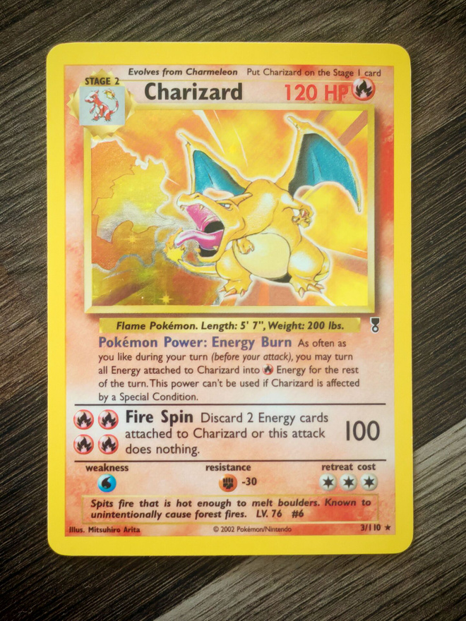 Pokemon kortti Charizard Legendary Collection holo