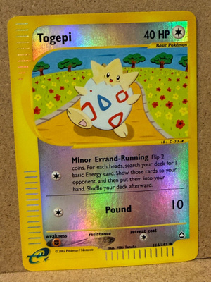 Pokémon Togepi 114/147 – Aquapolis Reverse Holo 2003