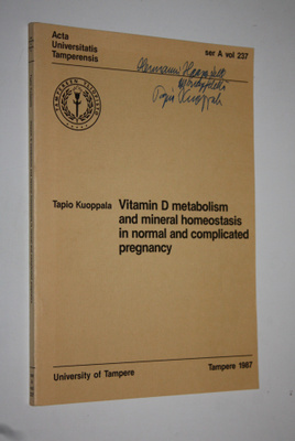 Tapio Kuoppala : Vitamin D metabolism and mineral homeost...