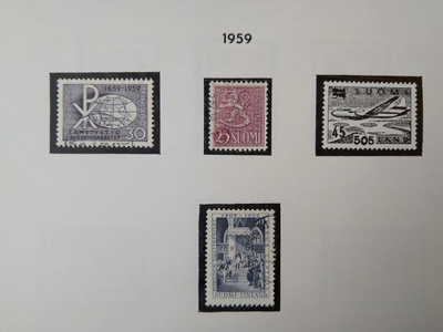 1959 Suomi postimerkki 3 kpl