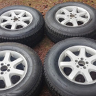 Mb 17" alumiinivanteet, 265/70r17 nastarenkaat - pikkukuva 1