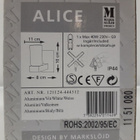 Seinävalaisin Alice 1lmp (alum-white, MarkSlöjd, uusi) - pikkukuva 3