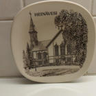 Heinävesi Kirkko seinälautanen Kermansavi 12,3 cm x 12,3 cm - pikkukuva 5