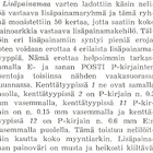 1943 KP 2 mk lisäpainaman kenttätyyppi 1 ** LaPe KP 4 kt 1 - pikkukuva 3