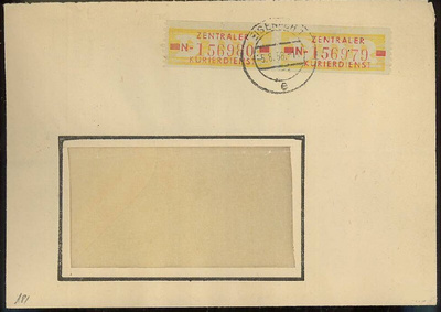 DDR Verwaltungspost Mi 18 pari kirjeellä