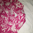 Uniikki ompelijan tekemä pitkähihainen mekko / pinkki-valkoi - pikkukuva 3