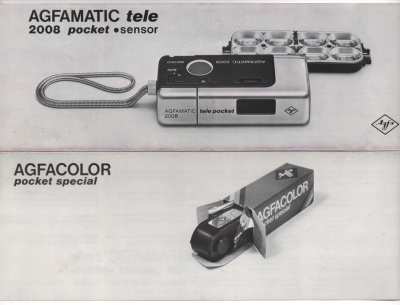 Agfamatic 2008 kamera esite käyttöohje 70-luku