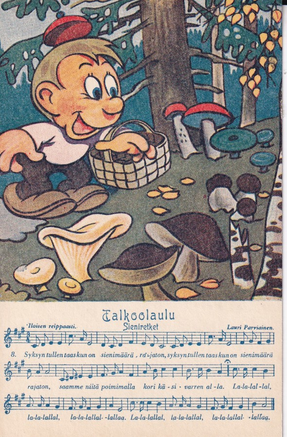 Talkoolaulu, Sieniretket. Lauri Parviainen    b584