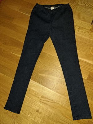 Tummansiniset farkku legginsit koko M