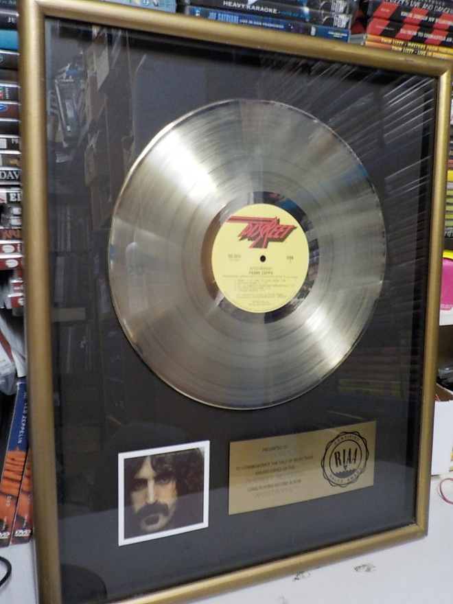 FRANK ZAPPA APOSTROPHE! RIAA KULTALEVY