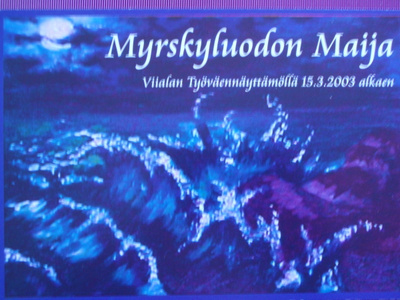 Myrskyluodon Maija mainoskortti