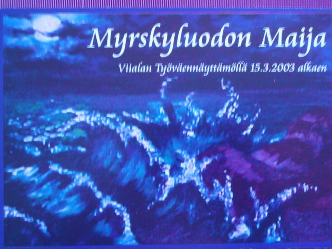 Myrskyluodon Maija mainoskortti