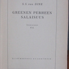 S. S. van Dine: Greenen perheen salaisuus, Gummerus 1931. - pikkukuva 4