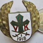 VANHA Ruuvimerkki Vöyrin Koulu 1918 N 135 Vapaussota 4x4 cm - pikkukuva 1