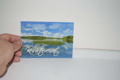 Postikortti (K) kesäterveiset järvimaisema