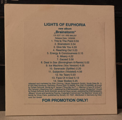 Lights of Euphoria - Brainstorm (promo)
