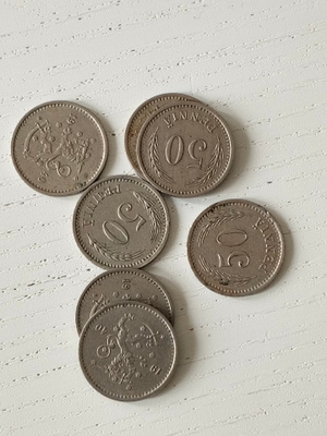 50 penniä 1940 7kpl