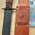 VANHA Taisteluveitsi Ka-Bar USMC USA Merijalkaväki KOMEA - pikkukuva 1