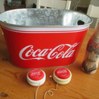 Coca cola jojot, pullo ja jääpala astia - pikkukuva 1