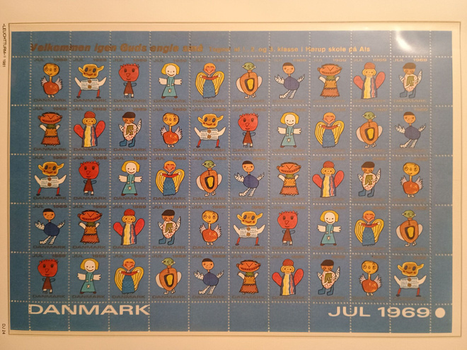 Tanska joulumerkkiarkki 1969