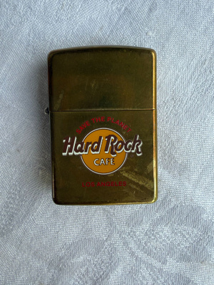 Vintage Hard Rock Cafe Los Angeles ZIPPO, messinkiä