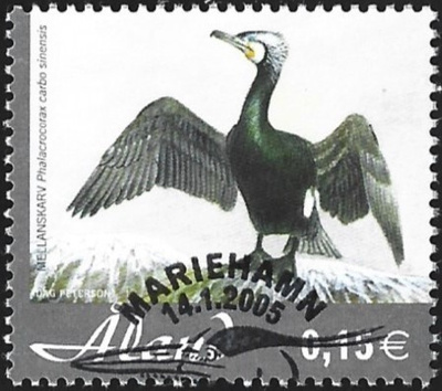 Åland 2005 Tulokaslintuja 0,15 € EP alareuna LOISTO LaPe 244