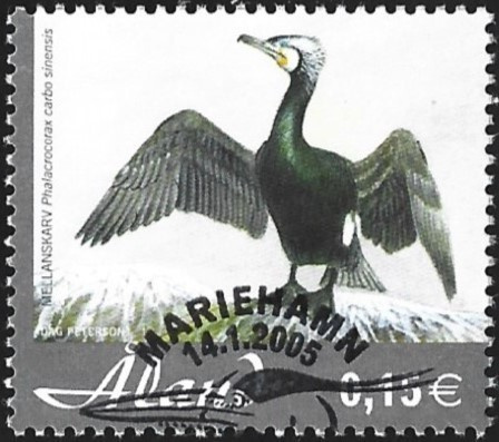 Åland 2005 Tulokaslintuja 0,15 € EP alareuna LOISTO LaPe 244