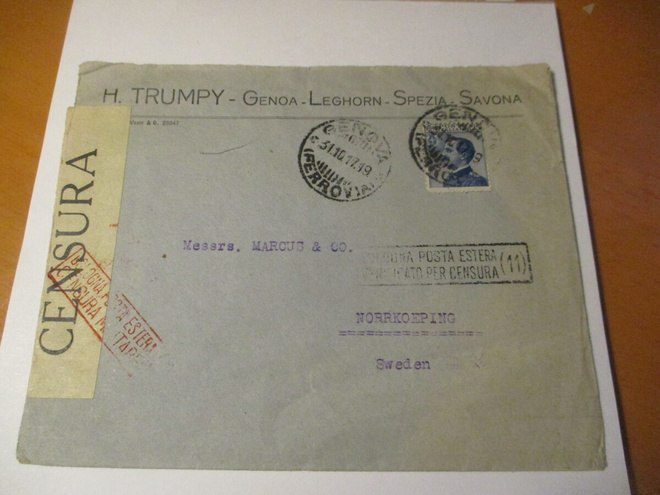 1917 Italiasens kuori Ruotsiin