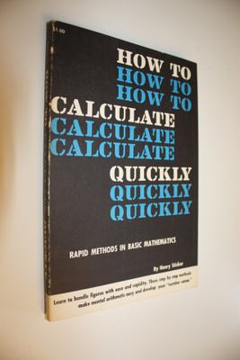 Henry Sticker : How to Calculate Quickly : Rapid Methods ...