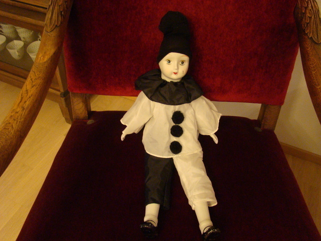 Nukke Vanha Pierrot Clown Doll