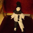 Nukke Vanha Pierrot Clown Doll - pikkukuva 1