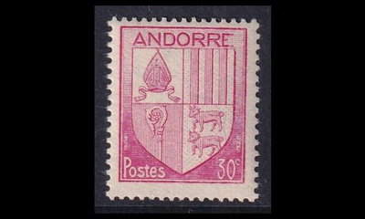 Andorra Fr 96 ** Vaakuna 30 C (1944)