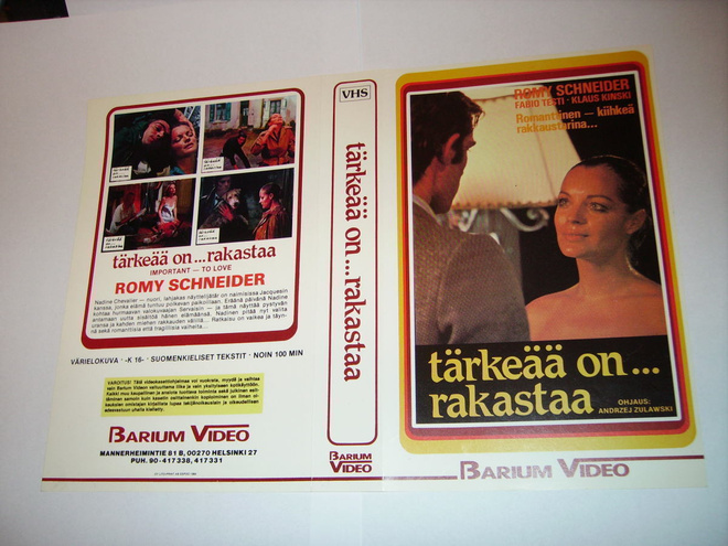 Vhs kansipaperi Fix Tärkeää on ... rakastaa (Sis.postikulut)