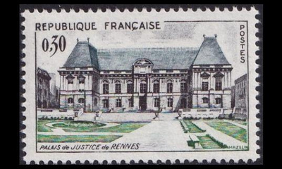 Ranska 1405 ** Rennesin oikeuspalatsi (1962)