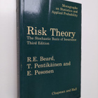 R. E. Beard : Risk theory : the stochastic basis of insur... - pikkukuva 1
